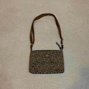 Tommy Hilfiger Tan & Brown Cross Body Purse